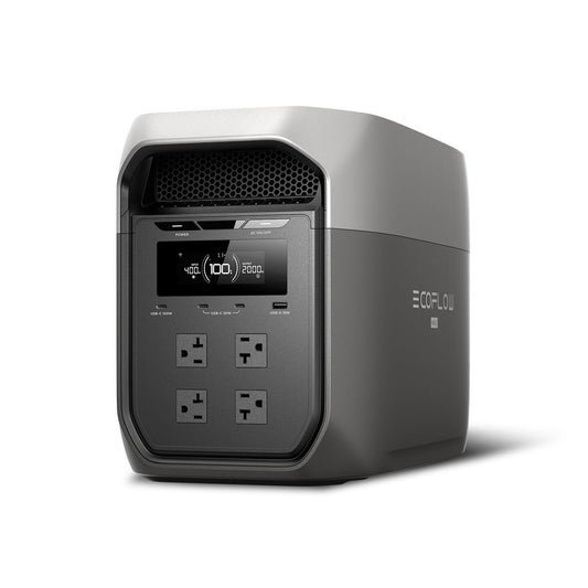DELTA 3 Max Portable Power Station, 2048Wh LFP Battery, 2400W