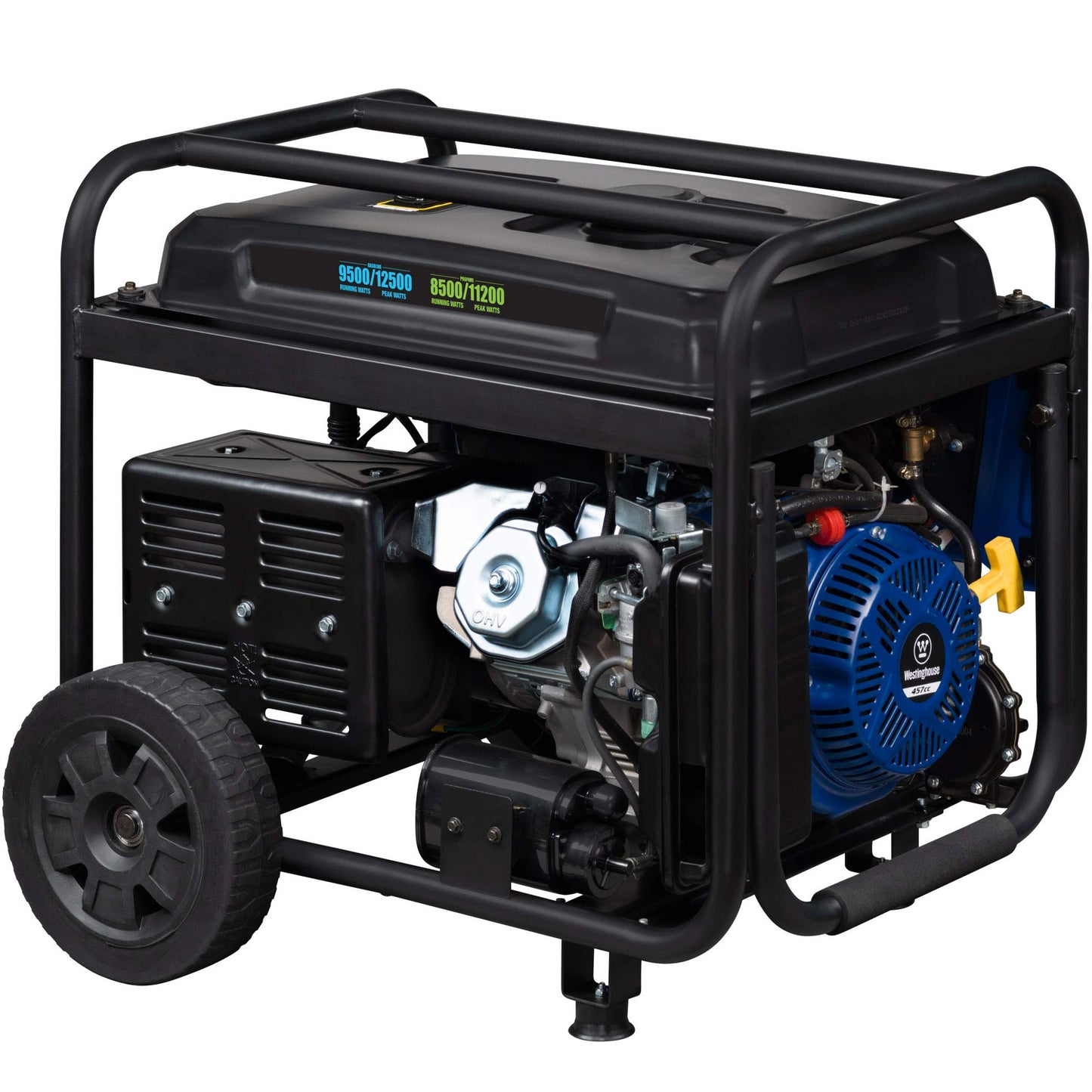 12500 Watt Dual Fuel Home Backup Portable Generator, Remote Electric Start, Transfer Switch Ready, Gas and Propane Powered